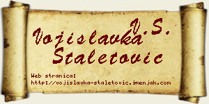 Vojislavka Staletović vizit kartica